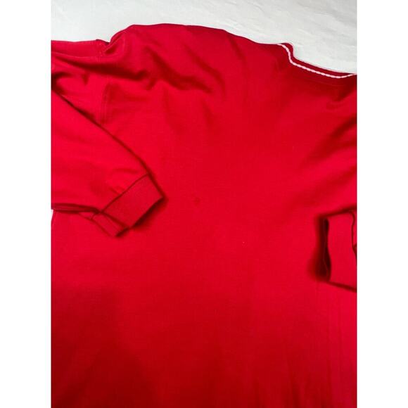 Vintage Catalina Sweatshirt Womens Large Red Button Up Cardigan Long Sleeve Y2K - Picture 10 of 13